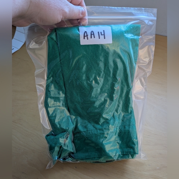 ZARA Women Midi Lenght Green Skirt Size M 100% Linen Waist Bow Side Zipper - Picture 10 of 10